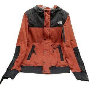 North Face Men’s Highrail Fleece Jacket Coat Size Small Orange Black Ski